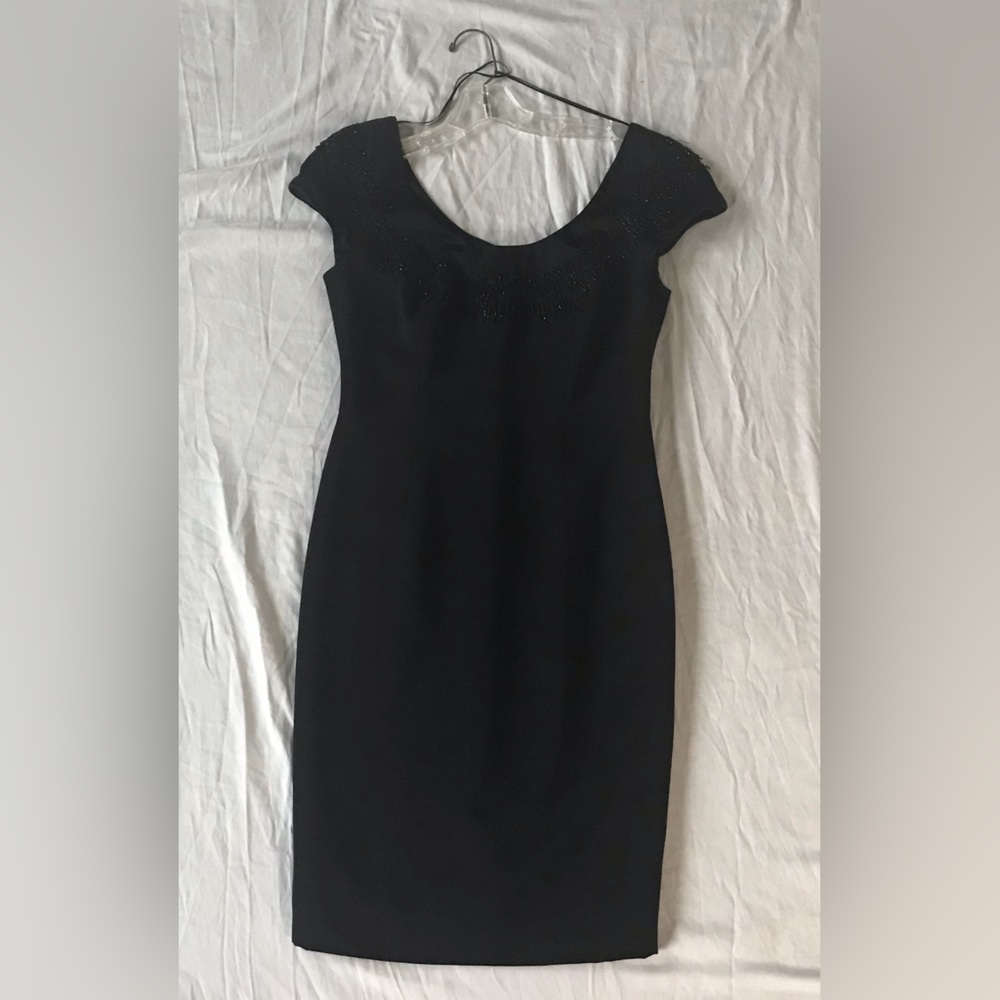 Carmen Marc Valvo Black Gown Dress Size 6, never worn!